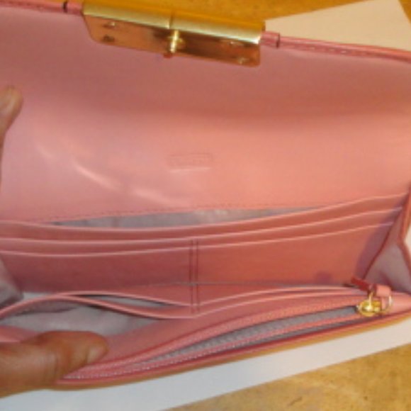 Coach Kristin Pink Leather Wallet - Picture 6 of 7